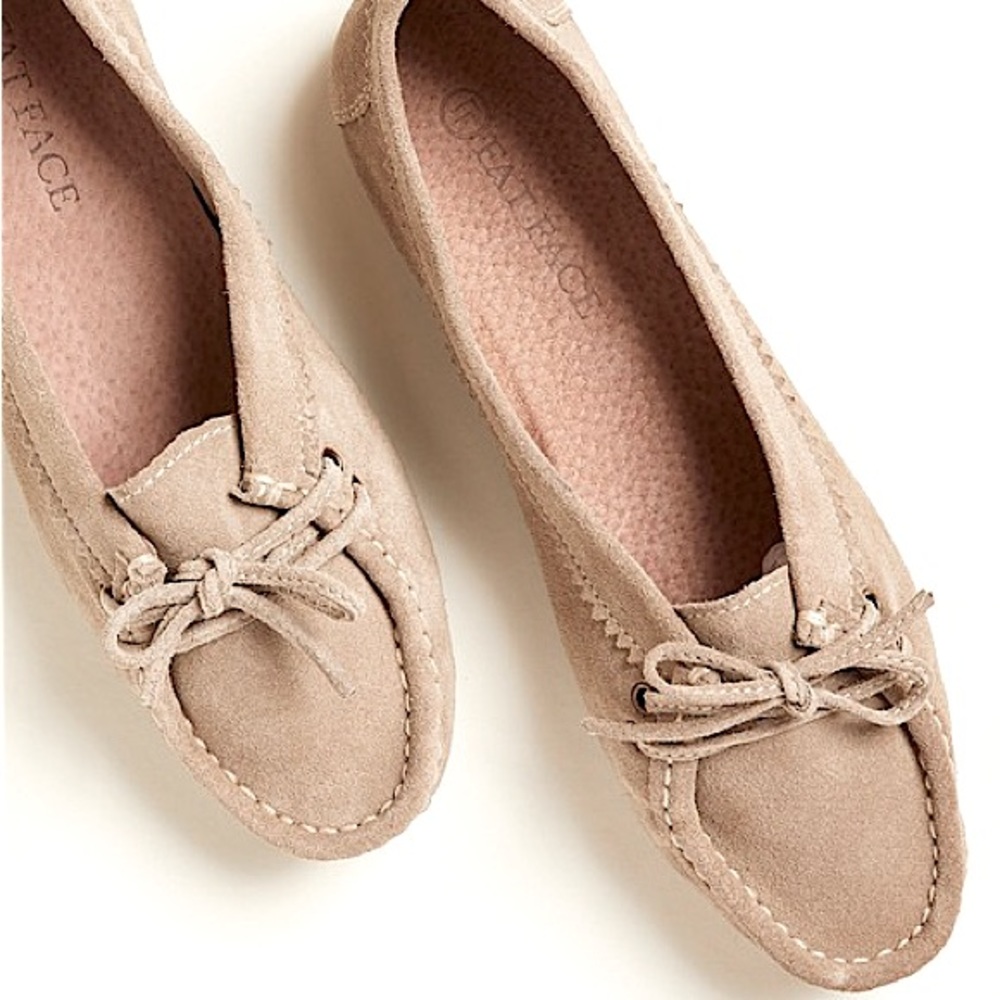 FAT FACE | Suede Bow Moccasin